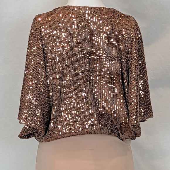 17. Sequined bodysuit mocha gold - Picture 6 of 7